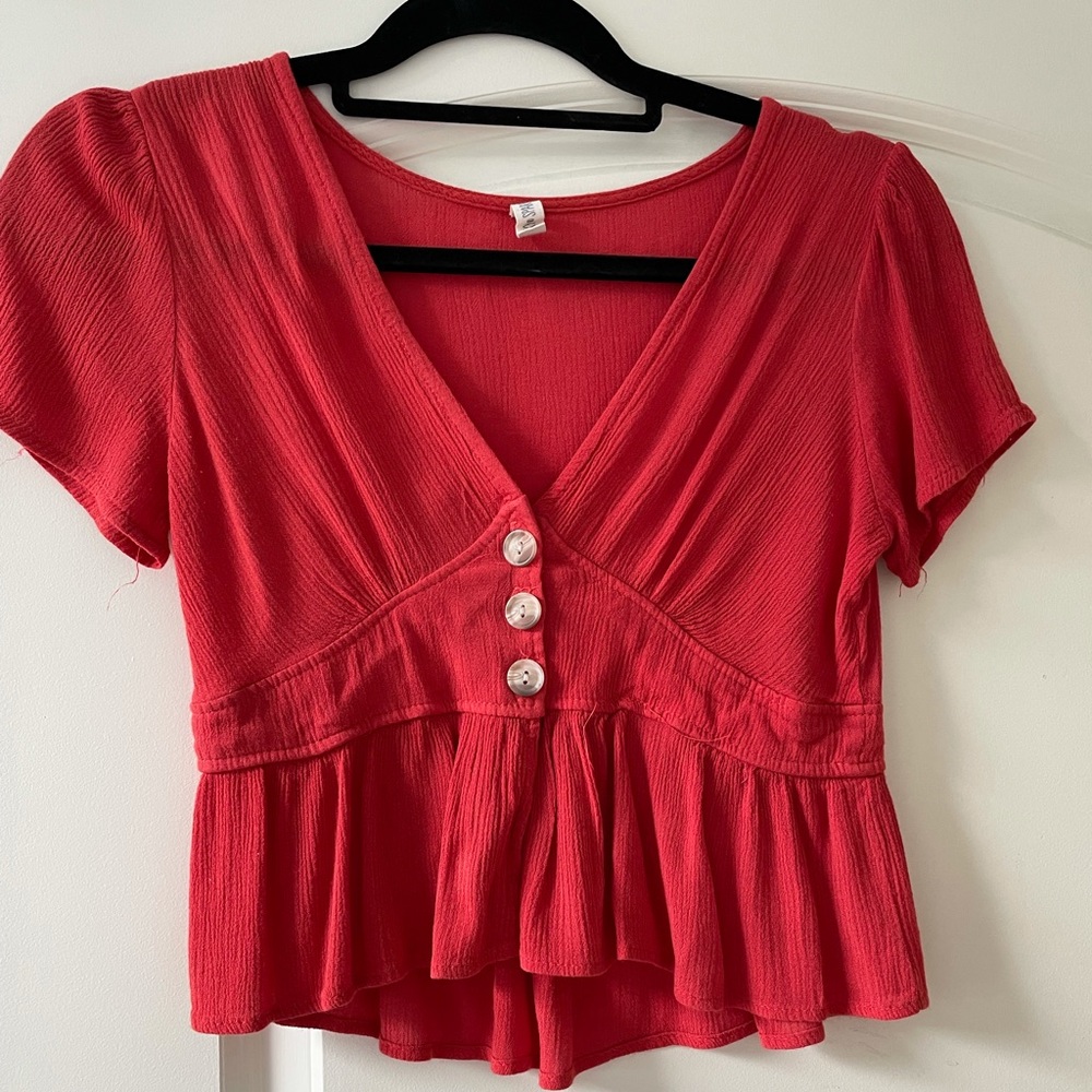 Dark Orange Blouse